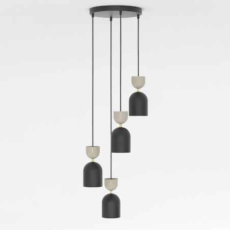 Lampa Gaudi 4Prem Black Mokka Emibig