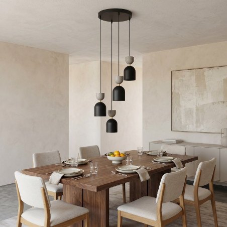 Lampa Gaudi 4Prem Black Mokka Emibig