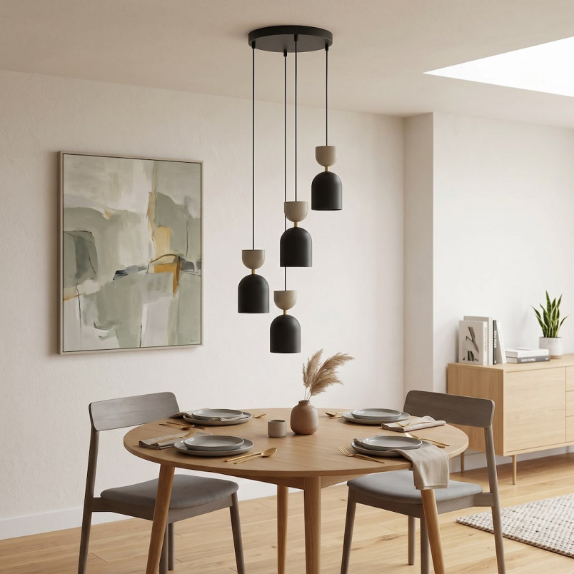 Lampa Gaudi 4Prem Black Mokka Emibig