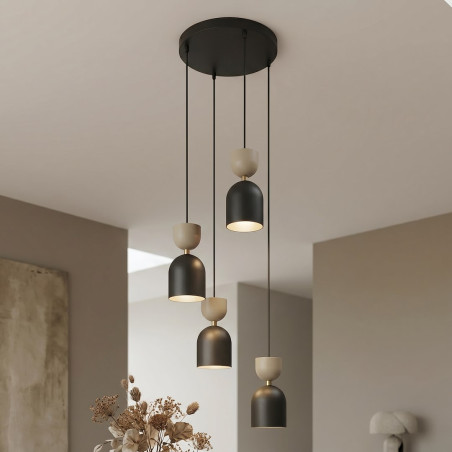Lampa Gaudi 4Prem Black Mokka Emibig