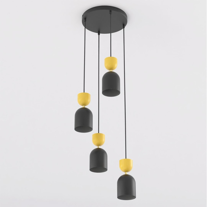 Lampa Gaudi 4Prem Black Orange Emibig