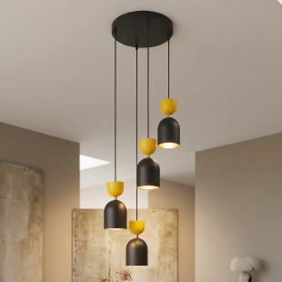 Lampa Gaudi 4Prem Black Orange Emibig