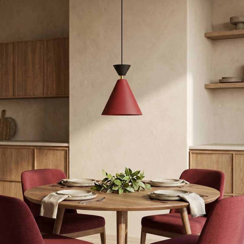 Lampa Klever 1 Burgundy Black Emibig