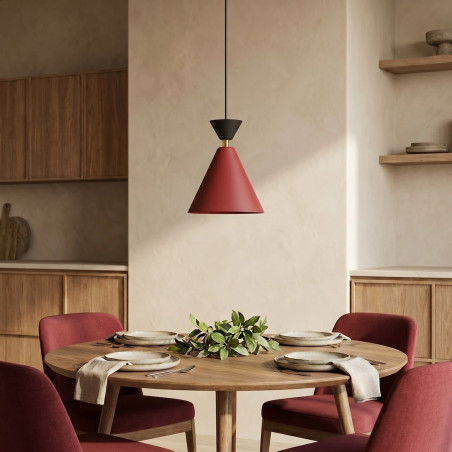 Lampa Klever 1 Burgundy Black Emibig