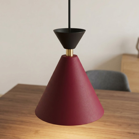 Lampa Klever 3 Burgundy Black Emibig
