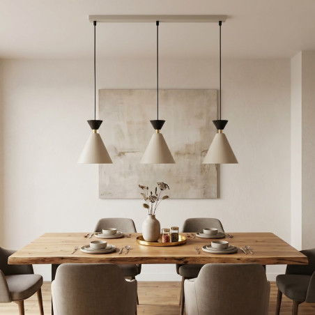 Lampa Klever 3 Mokka Black Emibig