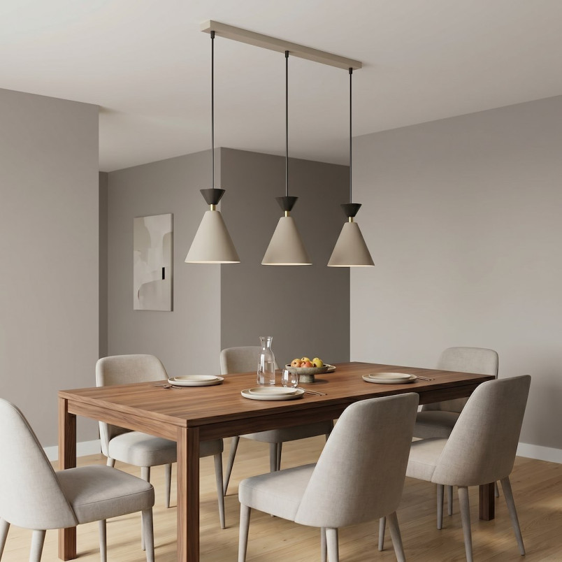 Lampa Klever 3 Mokka Black Emibig