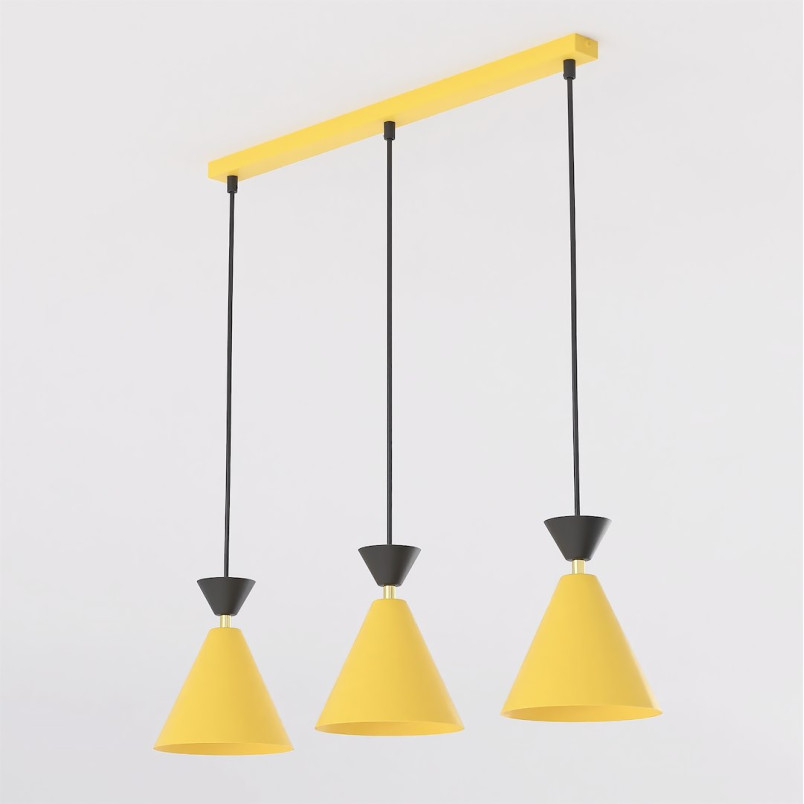 Lampa Klever 3 Orange Black Emibig