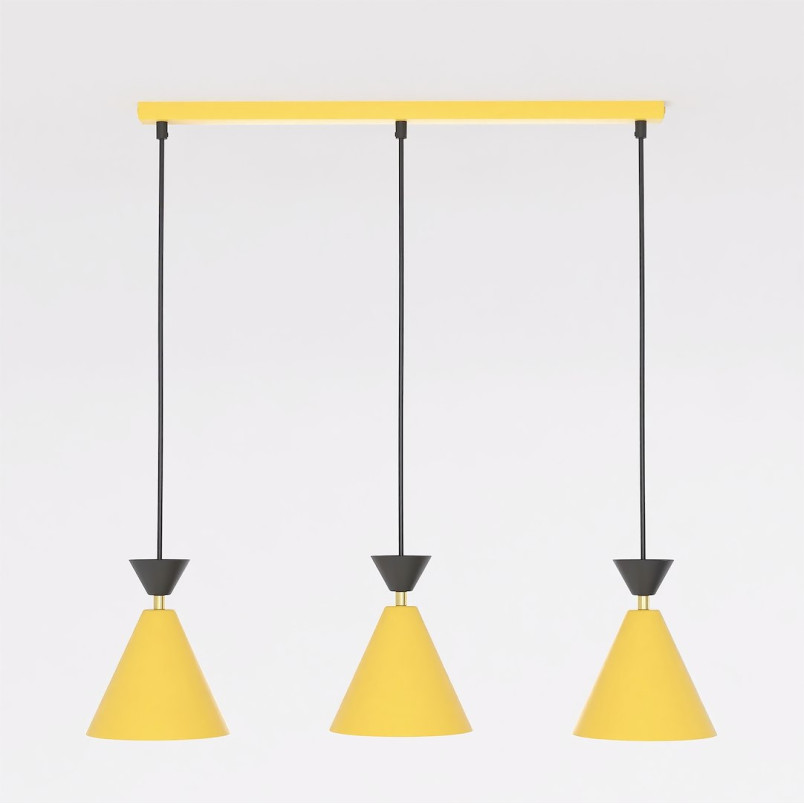 Lampa Klever 3 Orange Black Emibig