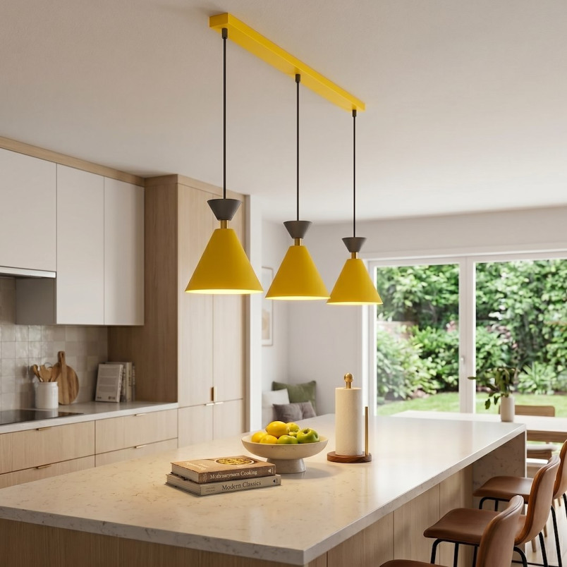 Lampa Klever 3 Orange Black Emibig