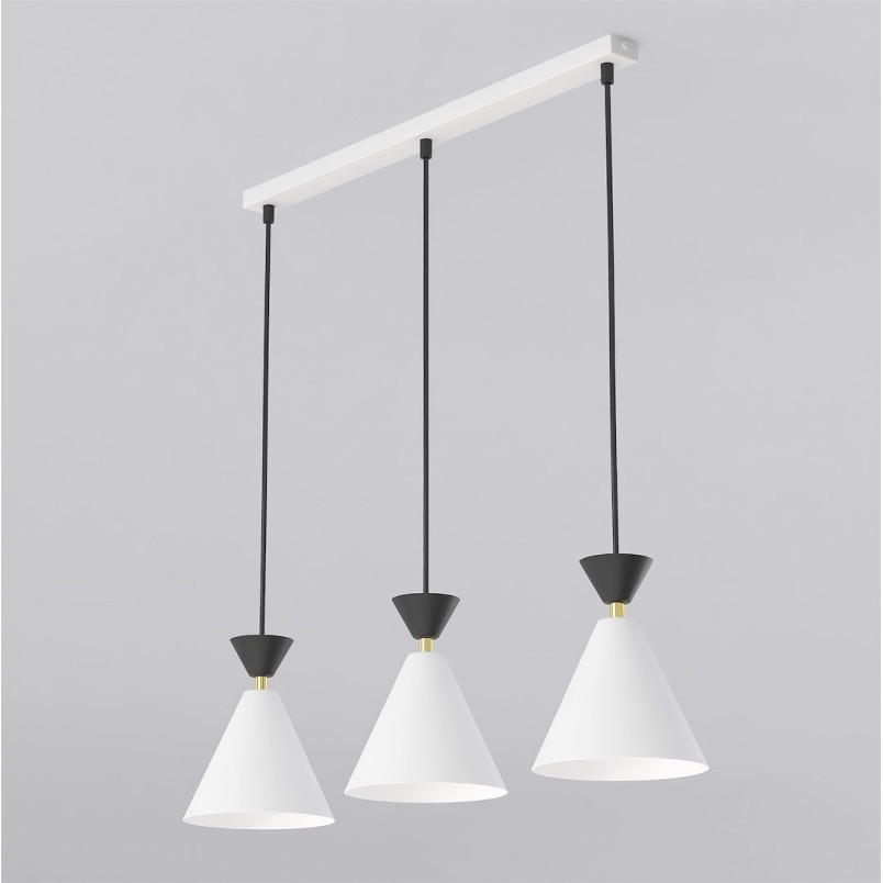 Lampa Klever 3 White Black Emibig