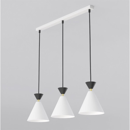 Lampa Klever 3 White Black Emibig