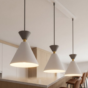 Lampa Klever 3 White Black Emibig