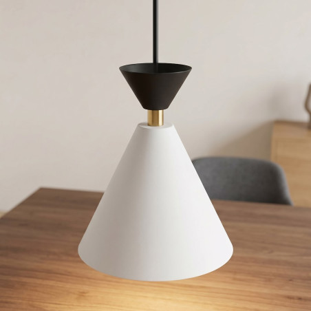 Lampa Klever 3 White Black Emibig
