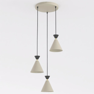 Lampa Klever 3Prem Mokka Black Emibig