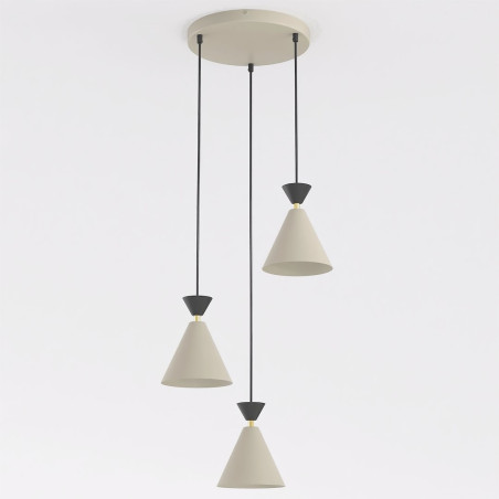 Lampa Klever 3Prem Mokka Black Emibig