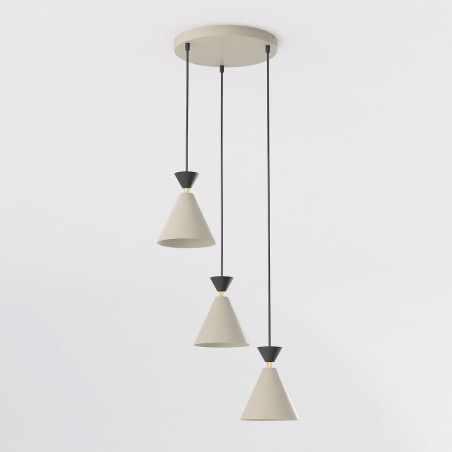 Lampa Klever 3Prem Mokka Black Emibig