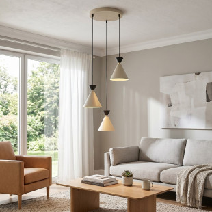 Lampa Klever 3Prem Mokka Black Emibig
