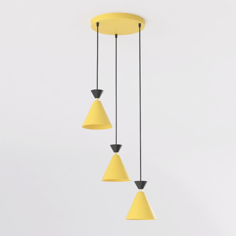 Lampa Klever 3Prem Orange Black Emibig