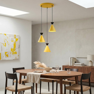 Lampa Klever 3Prem Orange Black Emibig