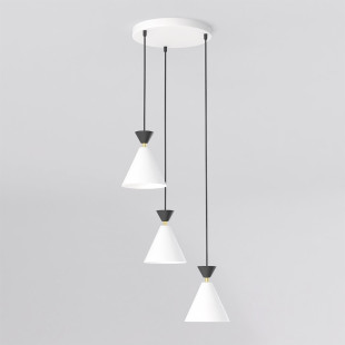 Lampa Klever 3Prem White Black Emibig