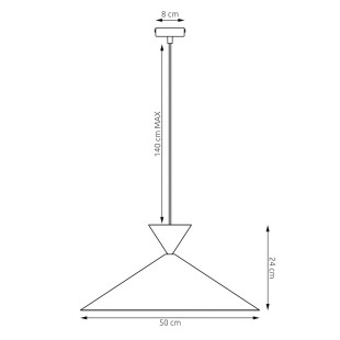 Lampa Ralf 1L Bl White Emibig