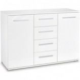 Komoda Lima KM-4 Halmar 116cm Biała | Funkcjonalne Meble