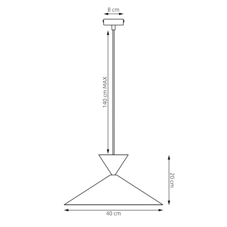 Lampa Ralf 1M Bl Mokka Emibig