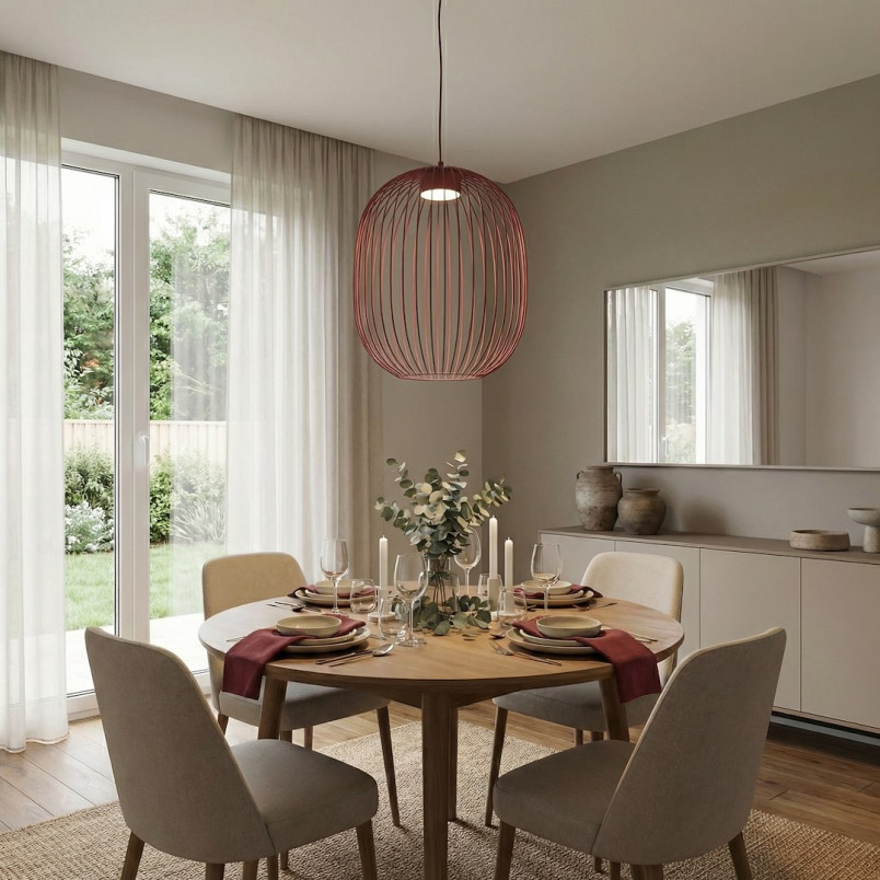 Lampa Mantra 1 Burgundy Emibig