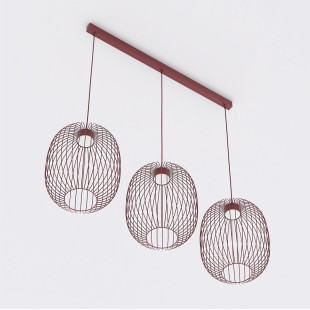 Lampa Mantra 3 Burgundy Emibig