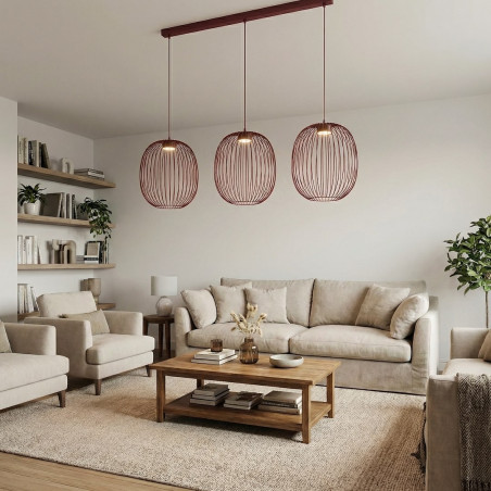 Lampa Mantra 3 Burgundy Emibig