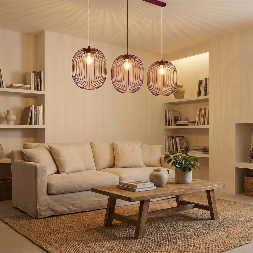 Lampa Mantra 3 Burgundy Emibig