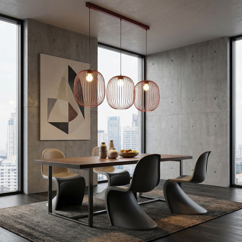 Lampa Mantra 3 Burgundy Emibig
