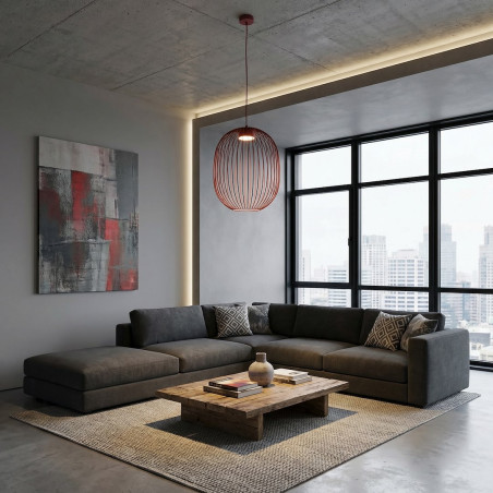 Lampa Mantra 1 Burgundy Emibig