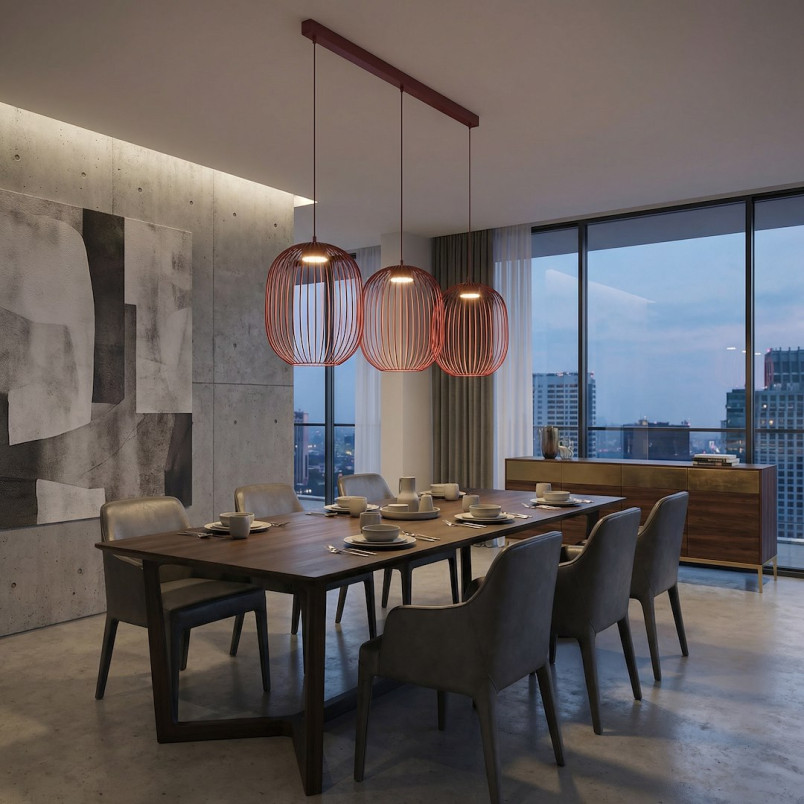 Lampa Mantra 3 Burgundy Emibig