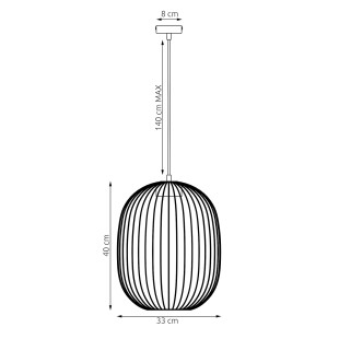 Lampa Mantra 1 Black Emibig