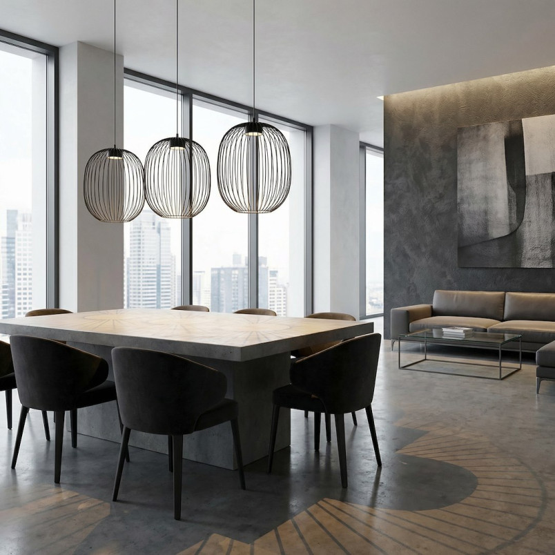 Lampa Mantra 3 Black Emibig