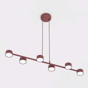 Lampa Megara 6 Burgundy Emibig