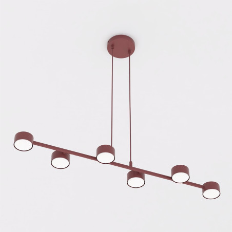 Lampa Megara 6 Burgundy Emibig
