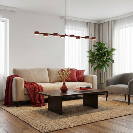 Lampa Megara 8 Burgundy Emibig