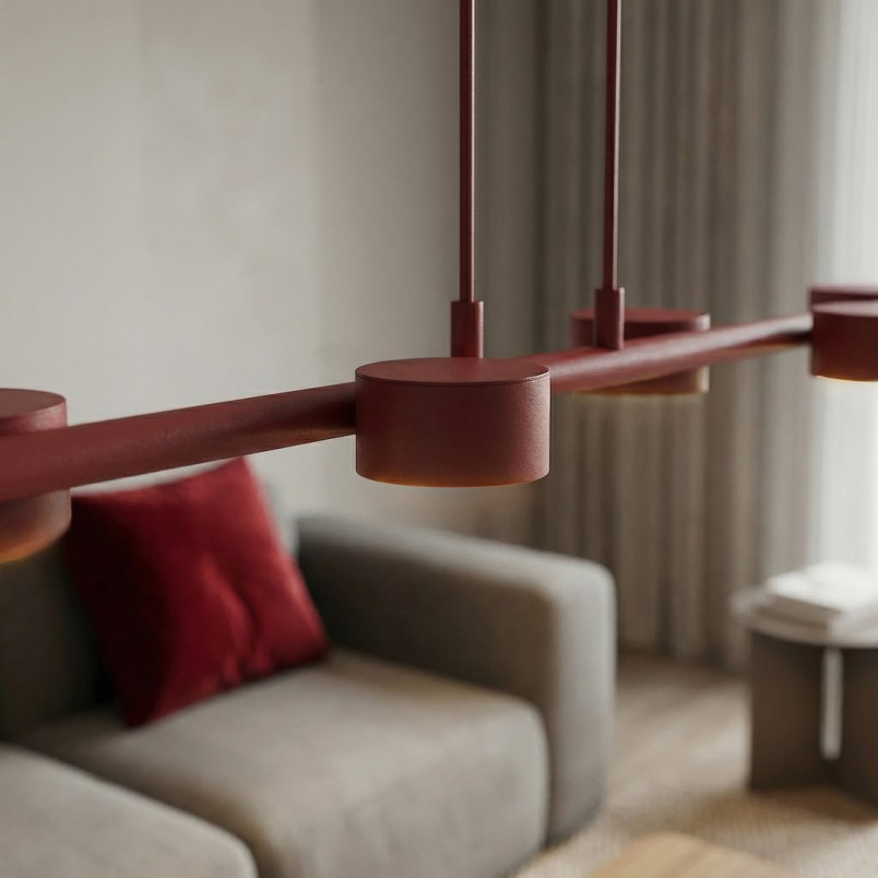 Lampa Megara 6 Burgundy Emibig