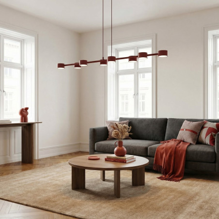 Lampa Megara 8 Burgundy Emibig