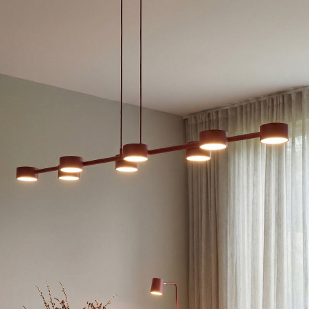 Lampa Megara 8 Burgundy Emibig