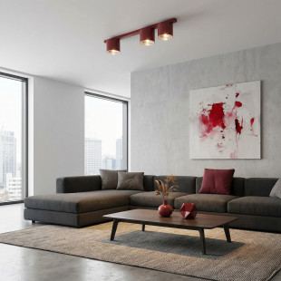 Lampa Nano 3 Burgundy Emibig