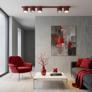 Lampa Nano 5 Burgundy Emibig