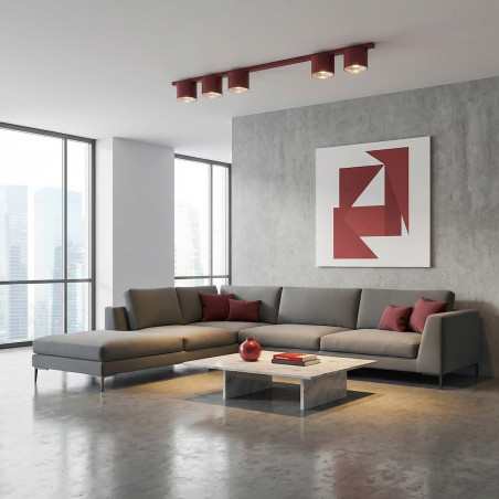 Lampa Nano 5 Burgundy Emibig