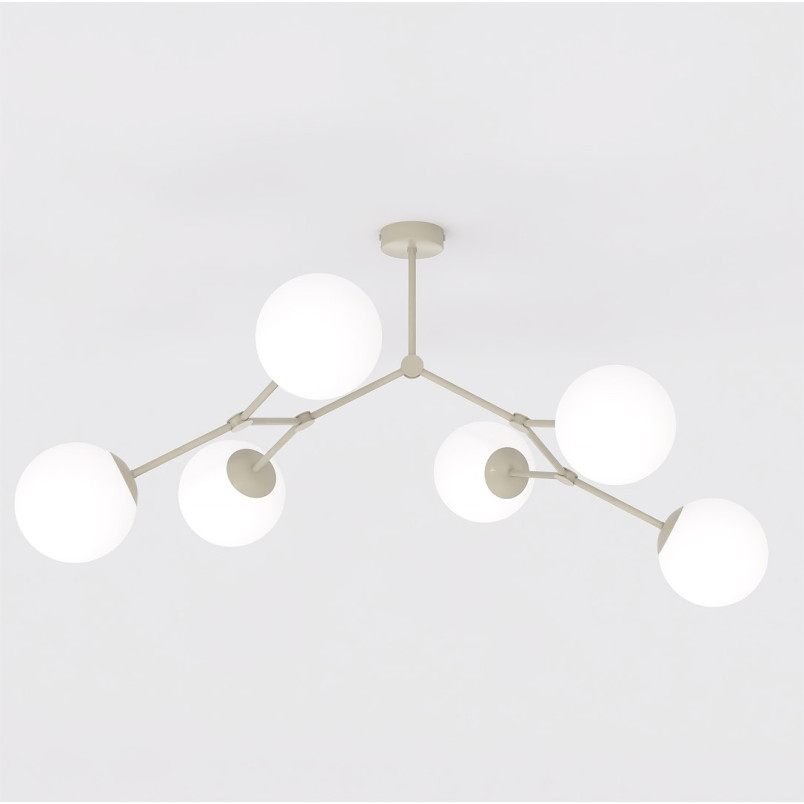 Lampa Space 6 Mokka Opal Emibig
