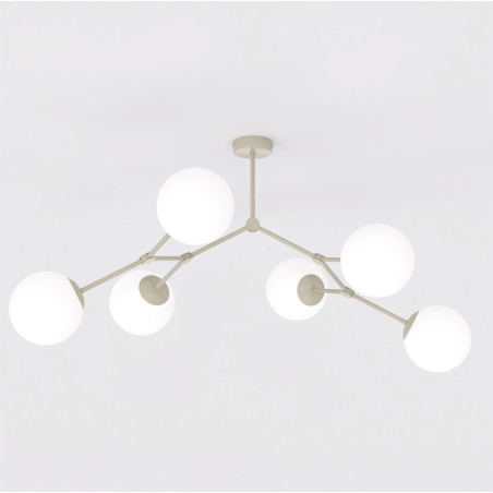 Lampa Space 6 Mokka Opal Emibig