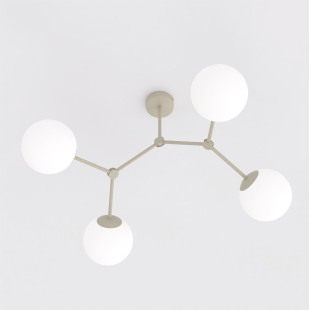 Lampa Space 4 Mokka Opal Emibig