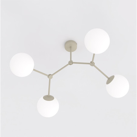 Lampa Space 4 Mokka Opal Emibig
